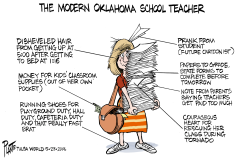 MODERN OKLAHOMA SCHOOL TEACHER by Bruce Plante