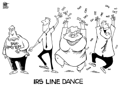 IRS LINE DANCE, B/W by Randy Bish