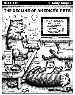 DECLINE OF AMERICAN PETS by Andy Singer