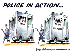 POLICE DNA COLLECTION by Dave Granlund