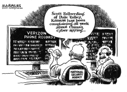 NSA PHONE SNOOOPING by Jimmy Margulies
