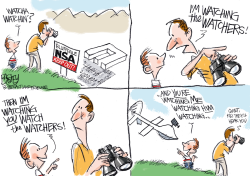WATCHING THE WATCHERS by Pat Bagley