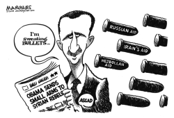 OBAMA AIDS SYRIAN REBELS  by Jimmy Margulies
