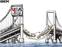 CRUMBLING INFRASTRUCTURE  by Steve Sack