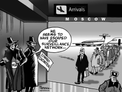 SNOWDEN ESCAPES by Paresh Nath