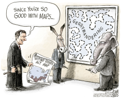 VOTER RIGHTS ACT  by Adam Zyglis