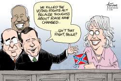 PAULA DEEN VOTING RIGHTS ACT by Rob Tornoe