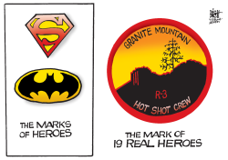 THE MARK OF A REAL HERO,  by Randy Bish