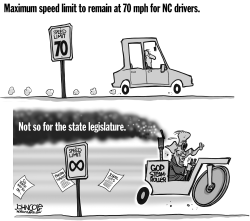 LOCAL NC  GOP speed limits BW by John Cole