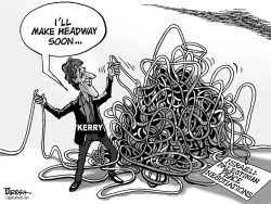 KERRY ON MIDEAST PEACE by Paresh Nath