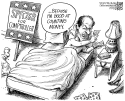 SPITZER FOR COMPTROLLER by Adam Zyglis