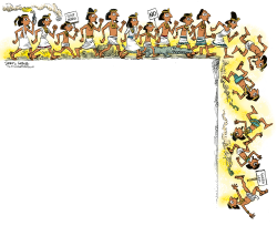 EGYPTIAN LEMMINGS   by Daryl Cagle