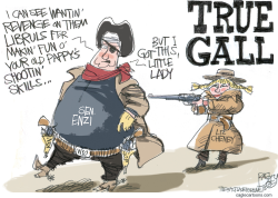 SHOOTING WITH CHENEY  by Pat Bagley
