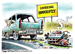 DETROIT BANKRUPTCY by Dave Granlund