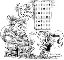 NO CHILD LEFT BEHIND TESTING by Daryl Cagle