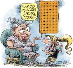 NO CHILD LEFT BEHIND TESTING  by Daryl Cagle