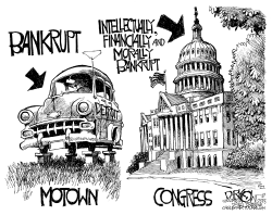 BANKRUPTCY ALL AROUND by John Darkow