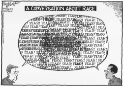 RACE IN AMERICA by Bob Englehart