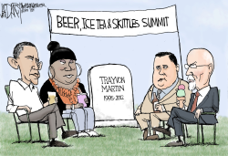 OBAMA BEER SUMMIT II by Jeff Darcy