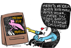 WEINER FOR MAYOR  by Randall Enos