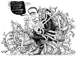 OBAMA AND THE ARAB SPRING IN EGYPT by Daryl Cagle