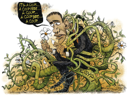 OBAMA AND THE ARAB SPRING IN EGYPT  by Daryl Cagle