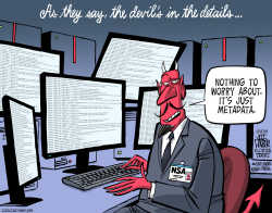 NSA IT'S JUST METADATA  by Jeff Parker