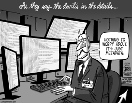NSA IT'S JUST METADATA by Jeff Parker