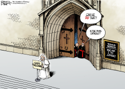 THE POPE AND GAYS  by Nate Beeler