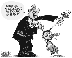 LOCAL PA  KID GAG ORDER BW by John Cole