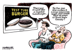 TEST TUBE BURGER  by Jimmy Margulies