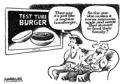 TEST TUBE BURGER by Jimmy Margulies