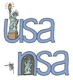 NSA SECURING LIBERTY by Arend Van Dam