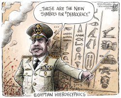 EGYPT MILITARY  by Adam Zyglis
