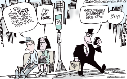EMPLOYMENT NUMBERS  by Mike Keefe