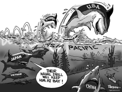 NAVAL DRILL IN ASIA by Paresh Nath