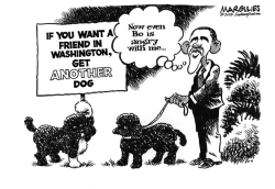 OBAMA DOGS BO AND SUNNY by Jimmy Margulies