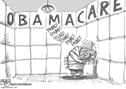 POUNDING OBAMACARE by Pat Bagley