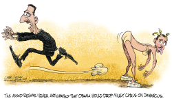 BASHAR ASSAD AND MILEY CYRUS  by Daryl Cagle