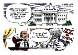 REPUBLICAN SUPPORT FOR OBAMA ON SYRIA  by Jimmy Margulies