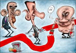 PUTIN'S RED LINE by Brian Adcock