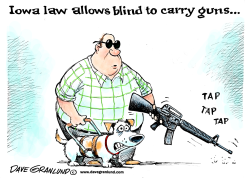 IOWA GUNS FOR BLIND by Dave Granlund