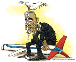 OBAMA SYRIA MISSILES AND PEACE   by Daryl Cagle