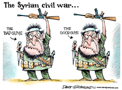 SYRIA TWO SIDES by Dave Granlund