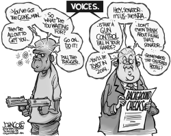 NRA VOICES BW by John Cole