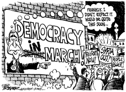 DEMOCRACY MARCH by John Trever