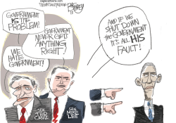 GOVERNMENT SHUTDOWN FAIL  by Pat Bagley