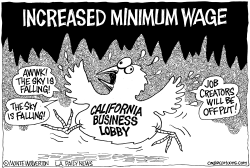 LOCAL-CA MINIMUM WAGE SKY FALLING by Monte Wolverton