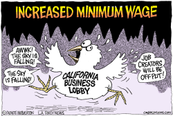 LOCAL-CA MINIMUM WAGE SKY FALLING  by Monte Wolverton