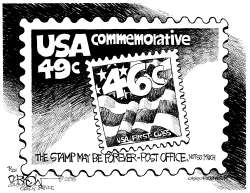 STAMP RATE HIKE by John Darkow